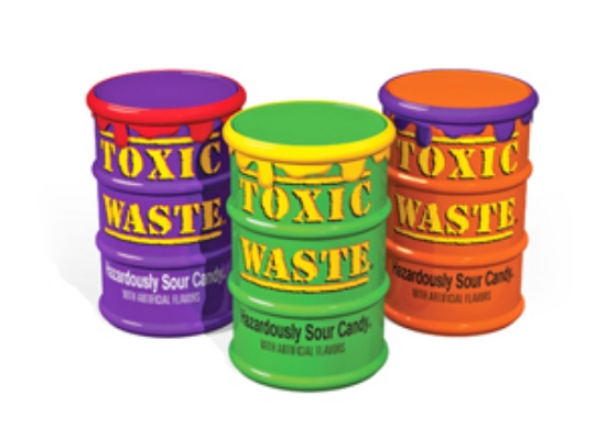 Picture of Toxic Waste Sour Candy Drum Green x12